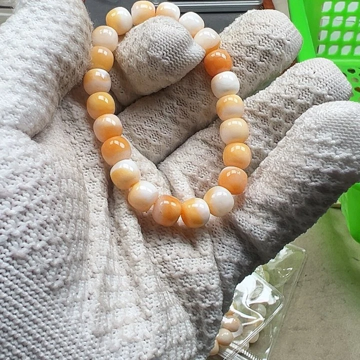 白玉菩提吊坠红色2775