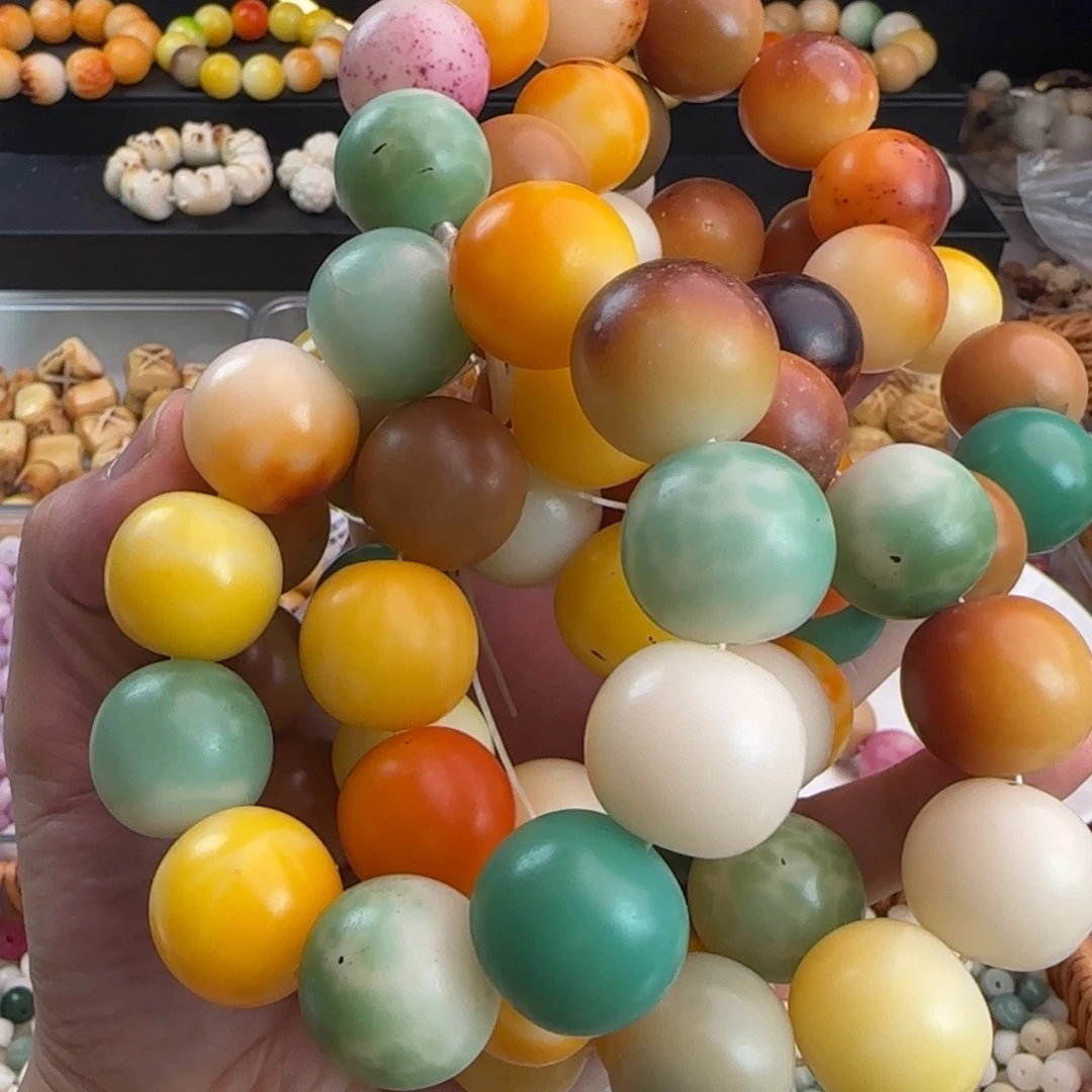 手串菩提根/象牙果瑕疵干磨卡22糖果手串7条无售后处理