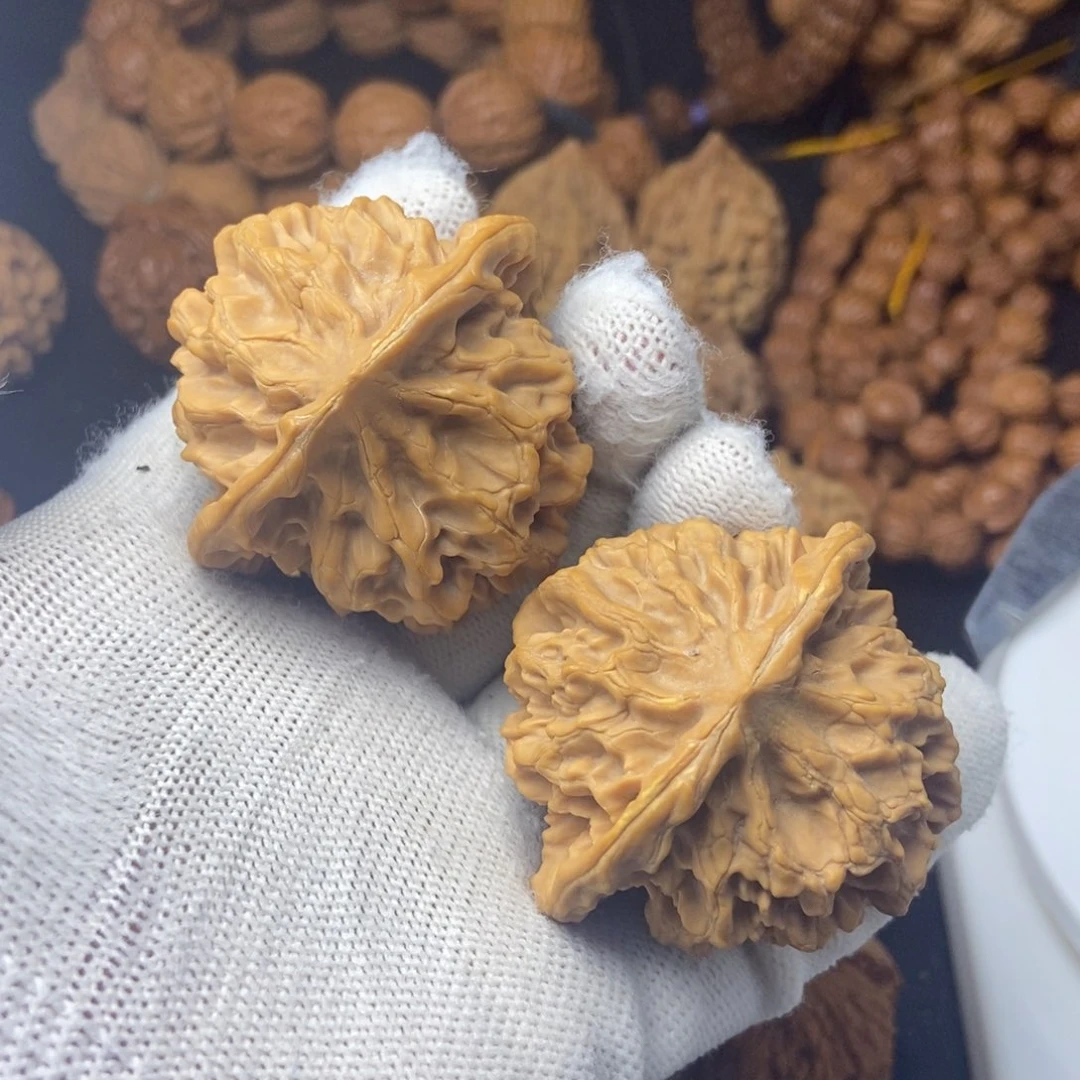 桃核把件秦岭核桃大花50