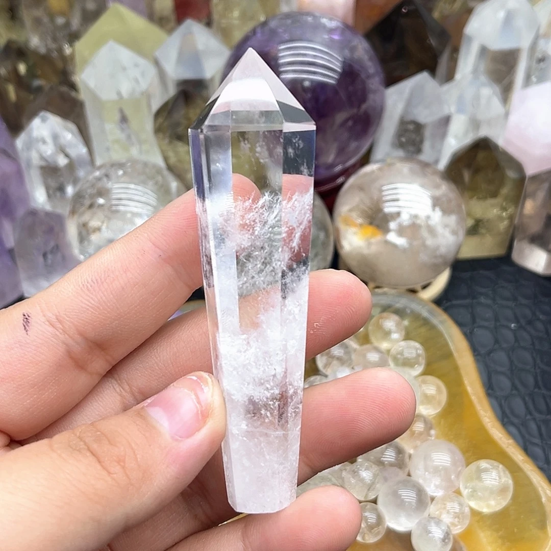 未镶嵌水晶珠宝半成品32 白水晶灵摆