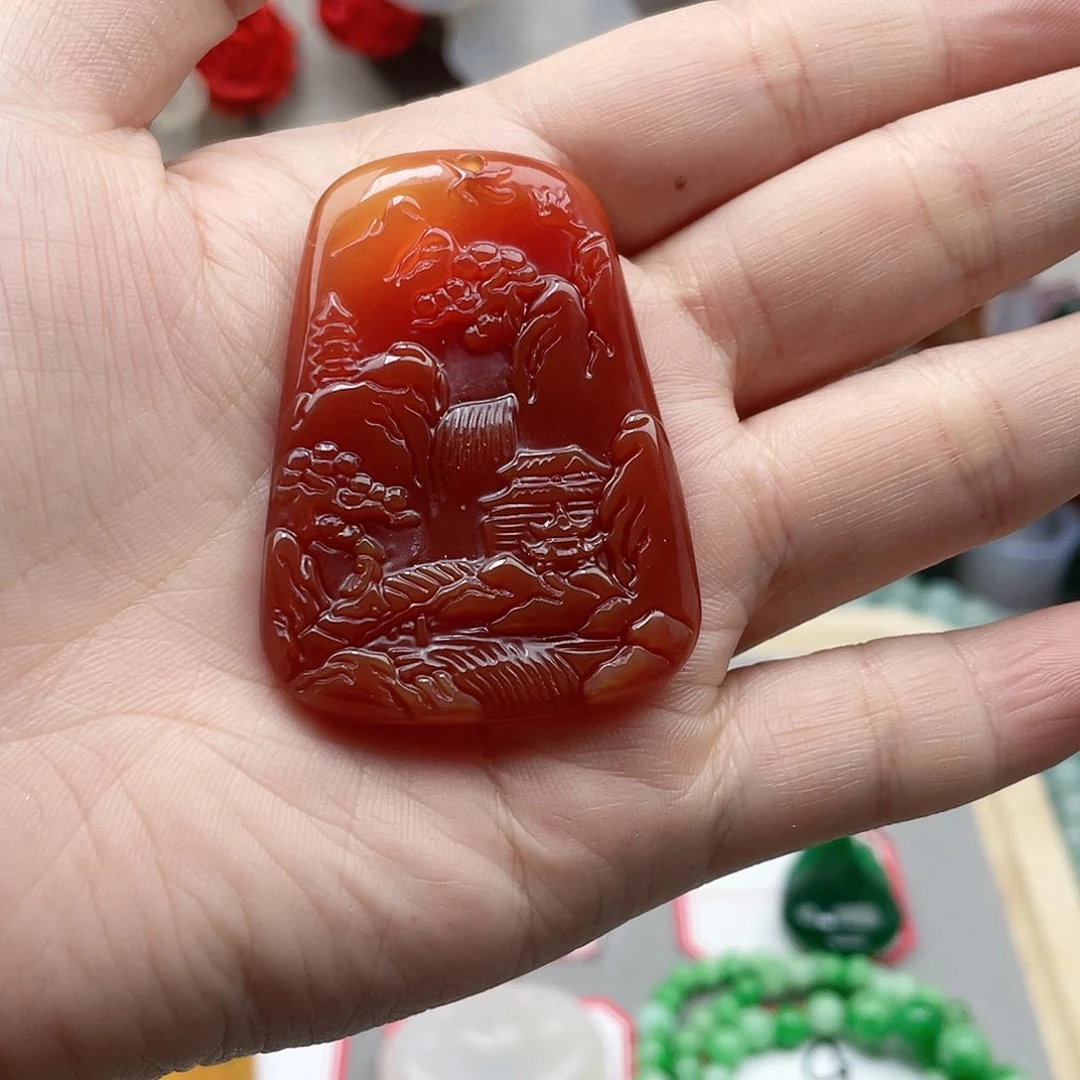 玛瑙/玉髓颈饰合金梦*