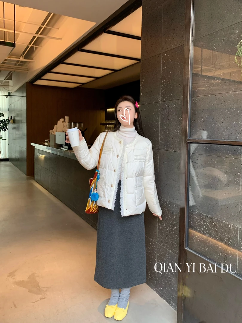 67268--新款小香风短款羽绒服