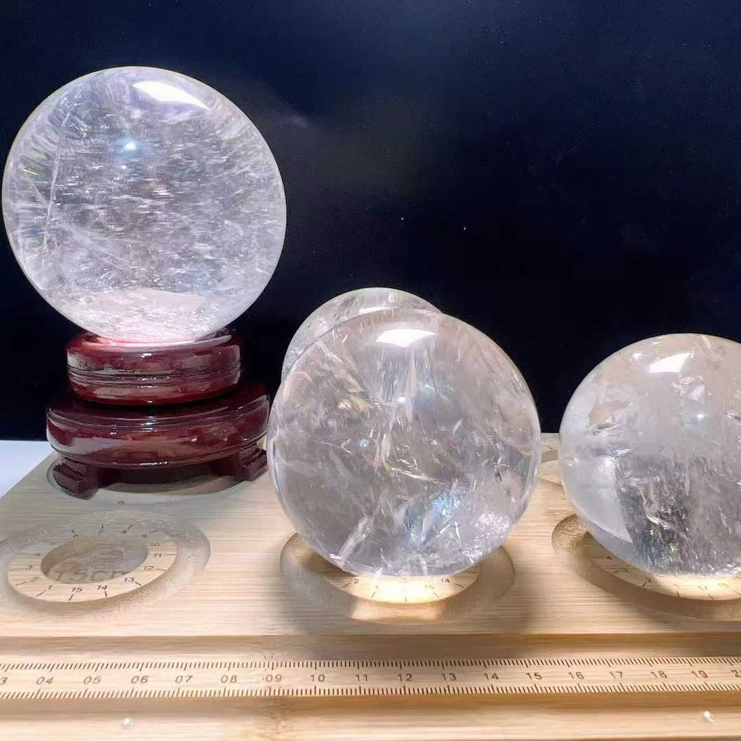 s433天然白水晶球摆件 多样性发其一