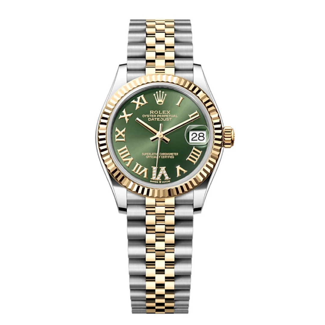 未使用 Rolex/劳力士 间金绿盘罗马278274日志31mm/25年