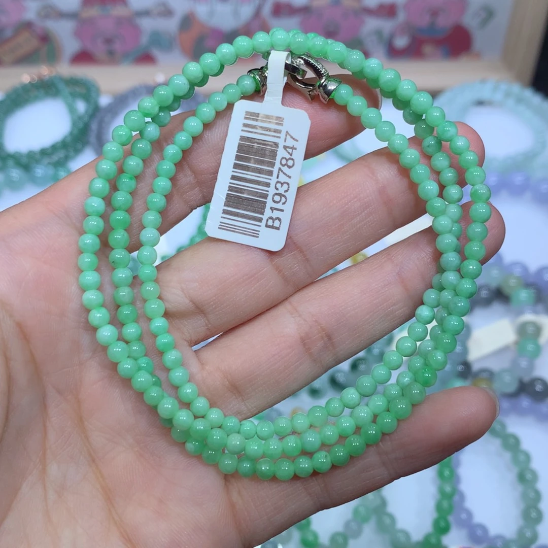 翡翠未镶嵌手链天然