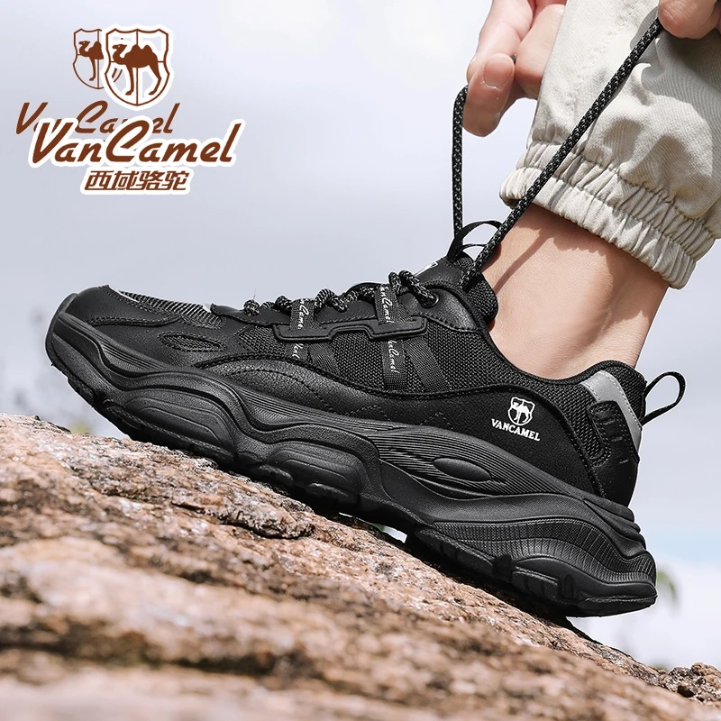 【木森同款推荐】西域骆驼情侣运动鞋休闲鞋网面夜光百搭跑步鞋