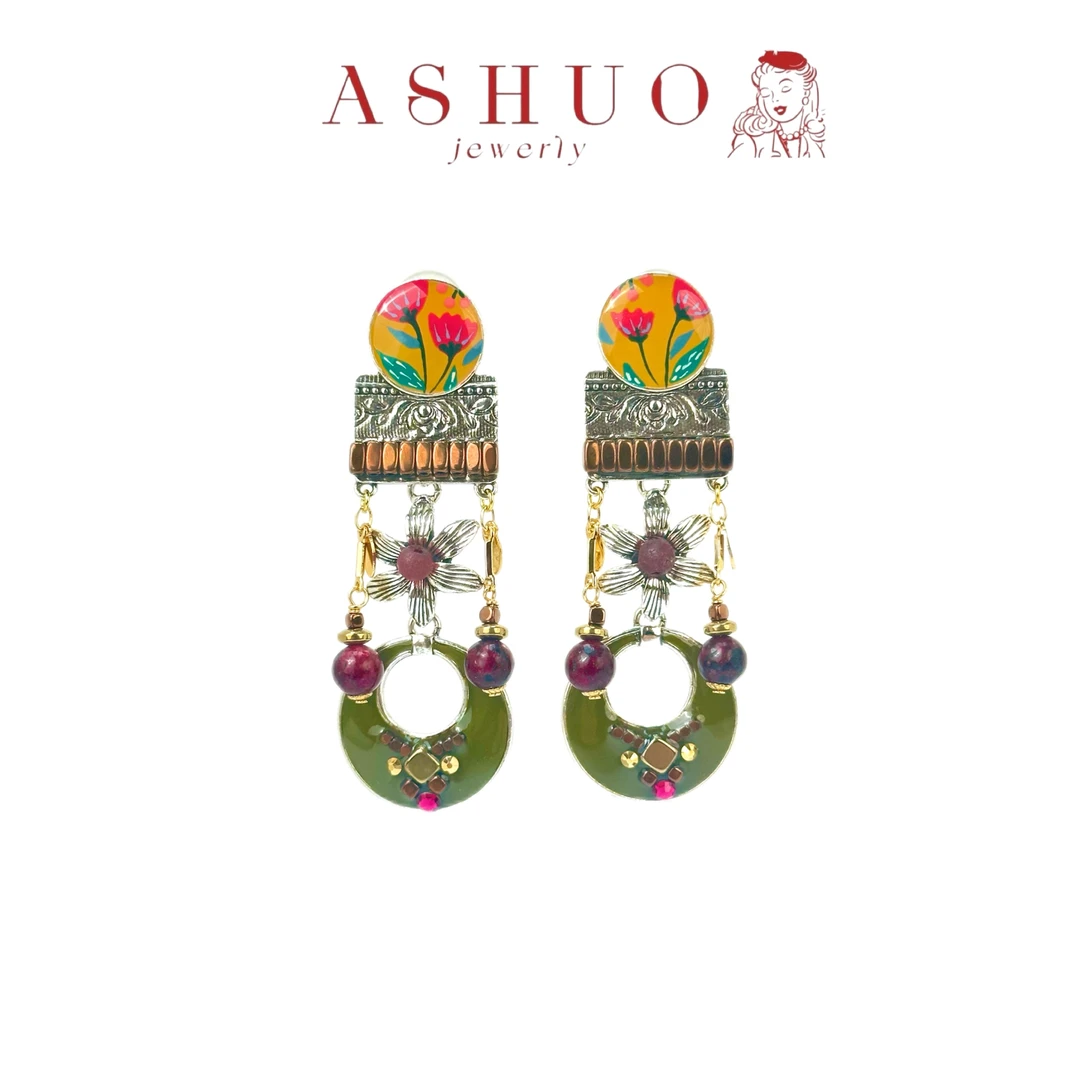 铜合金耳饰 阿烁中古Taratata as10739