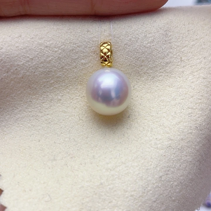 18K金镶嵌海水珍珠颈饰w75