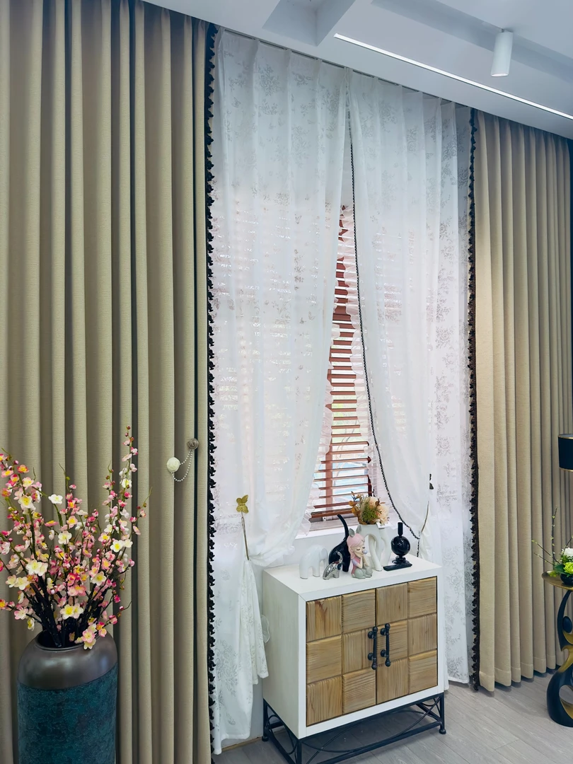 仟慕雅【香香公主】雪尼尔全遮光窗帘客厅卧室高端窗帘定制