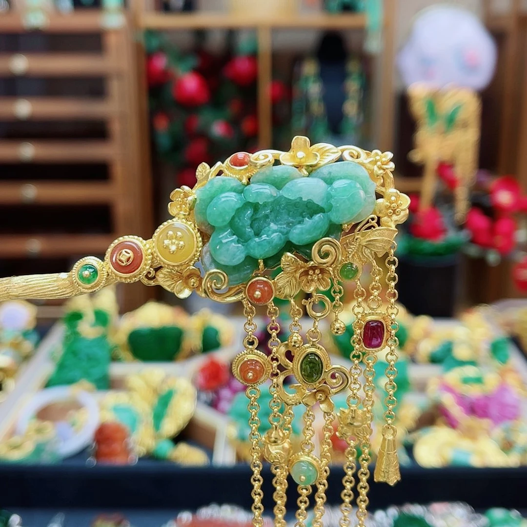 合金挂件翡翠发簪48小时鉴赏期