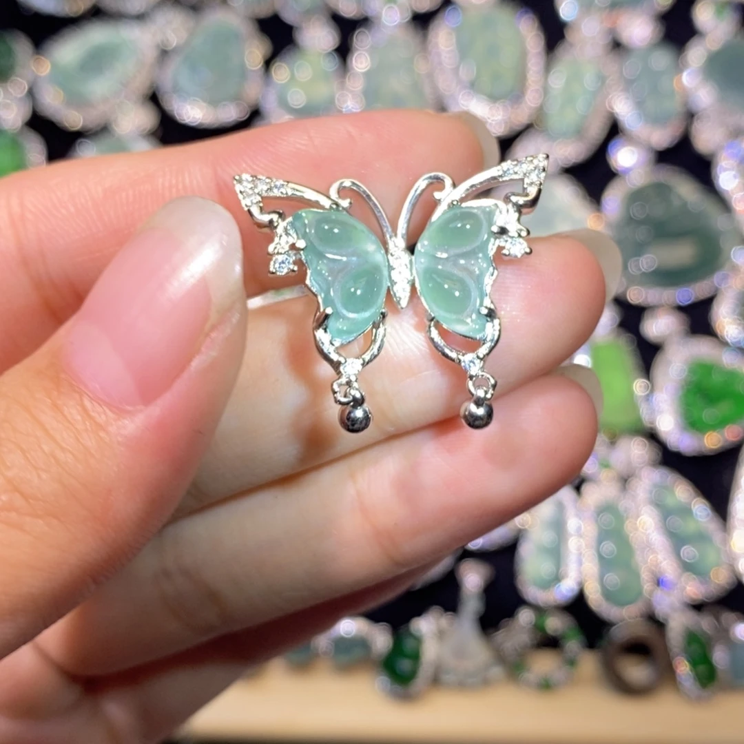 翡翠未镶嵌颈饰天然