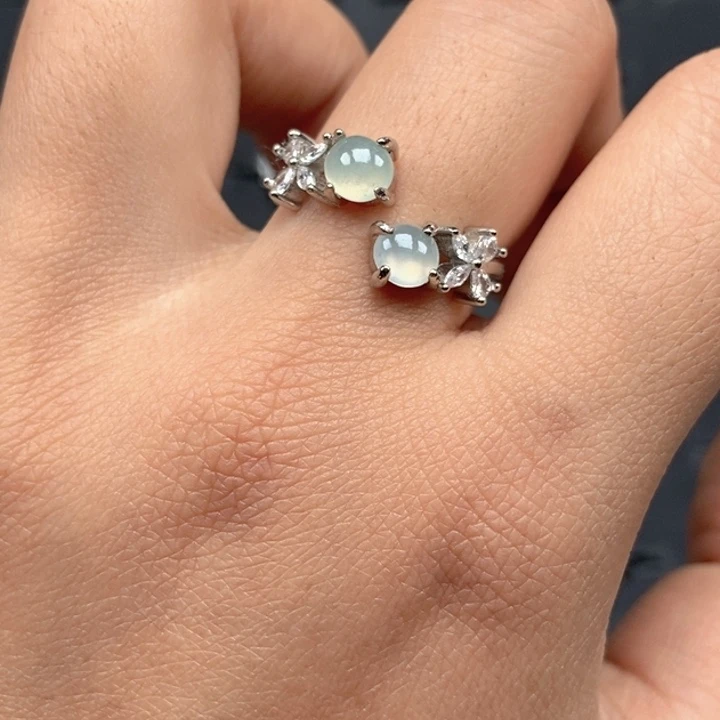 翡翠未镶嵌戒指戒指