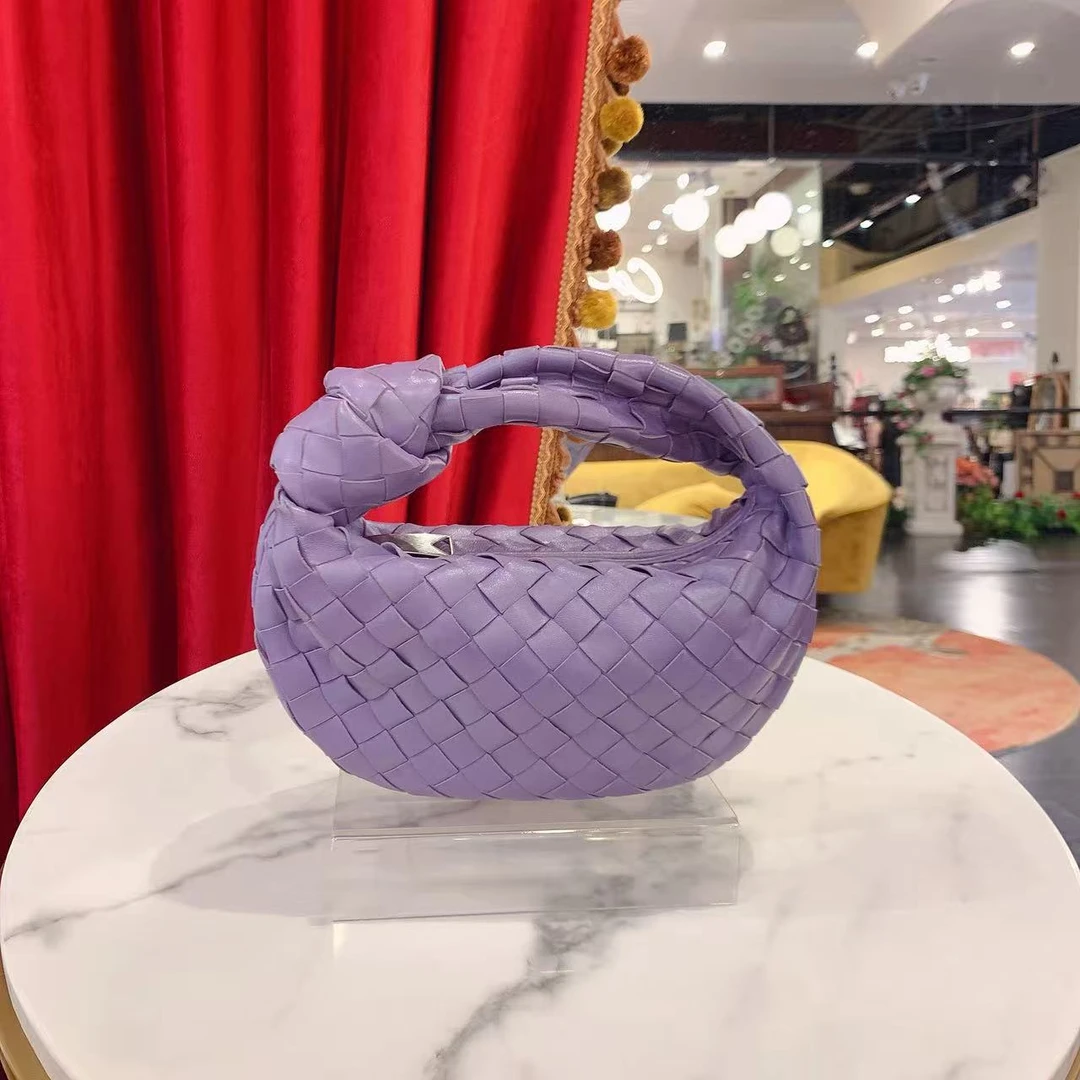 95新 BOTTEGA VENETA/葆蝶家 GGS葆蝶家jodie编织紫银扣10329649