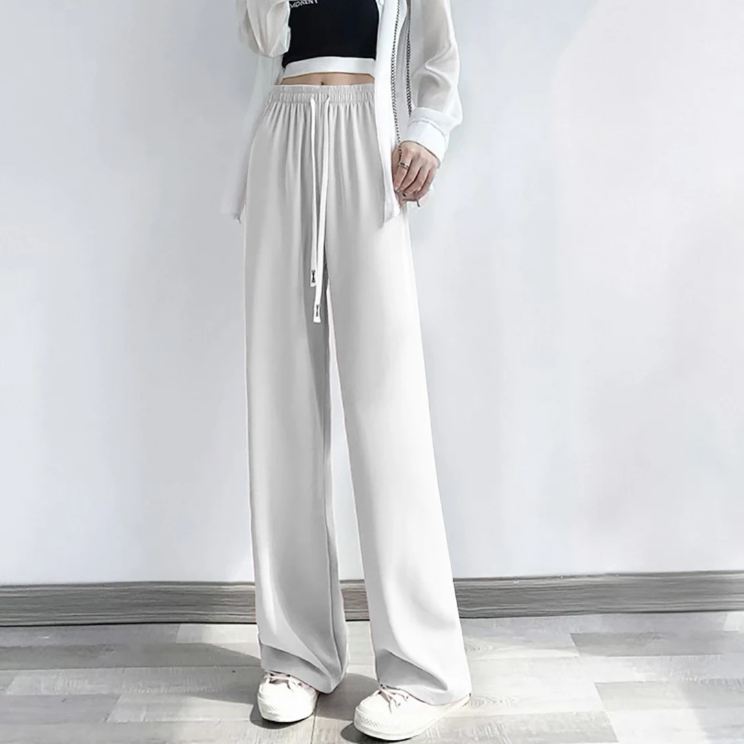 春夏新品！时尚垂感百搭冰氧裤F684