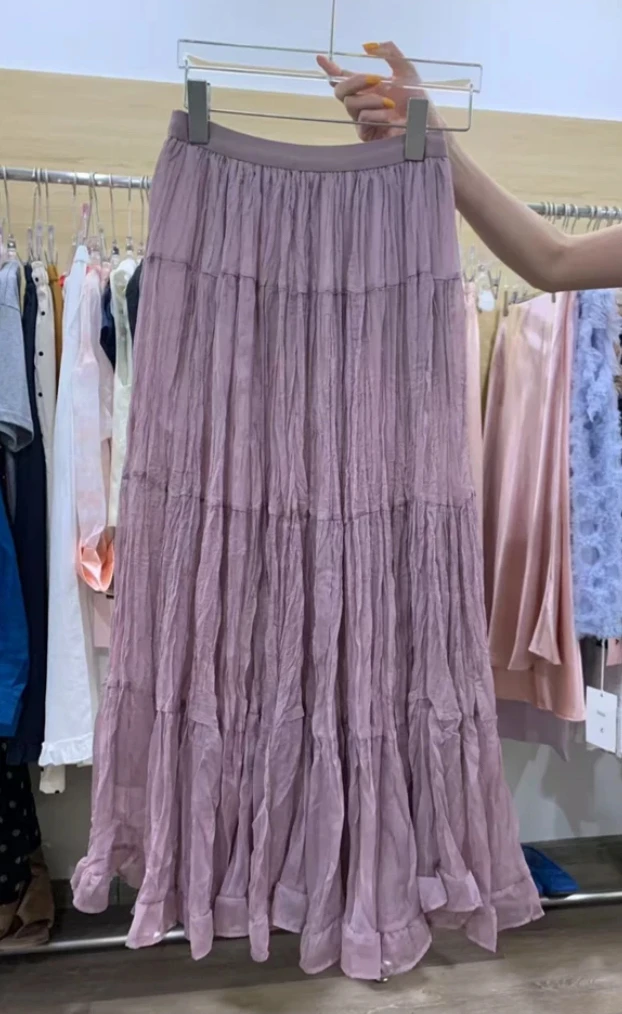 【悦己】 粉紫纱裙