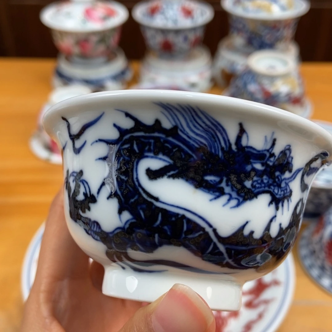 手绘现代茶具非古董