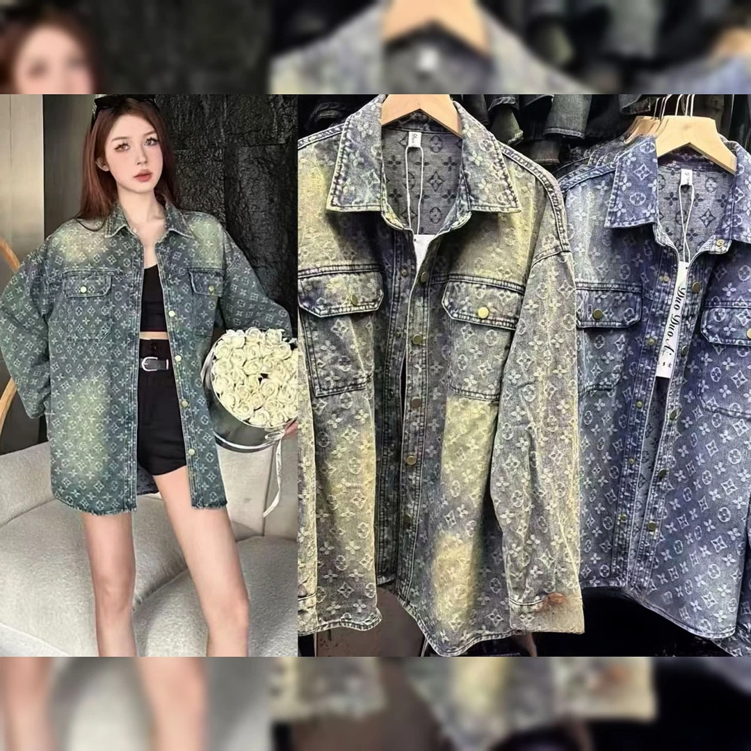 时尚休闲百搭宽松潮流印花秋季女士衬衫