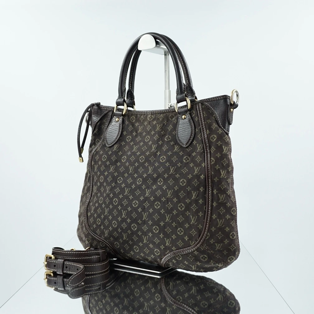 95新 LouisVuitton/路易威登 二手丹宁老花手提单肩包K32097