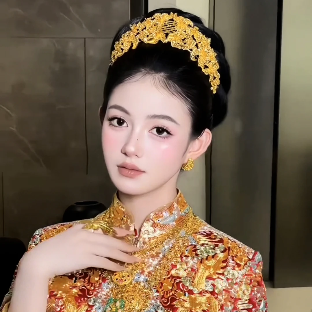 12173时尚轻奢精致凤冠百搭大方新娘头饰精美复古