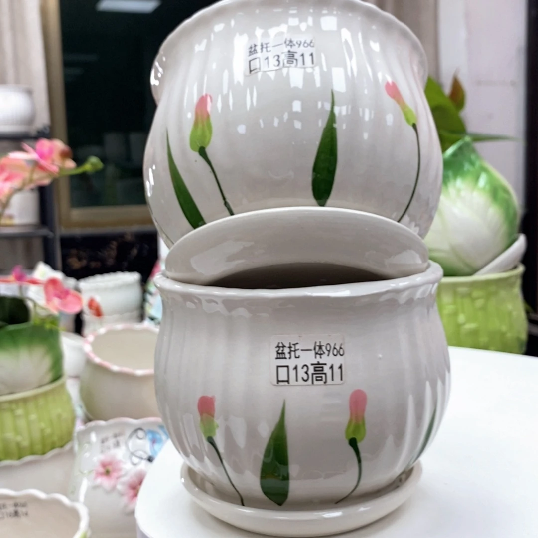 @夏西陶瓷花盆@@5966