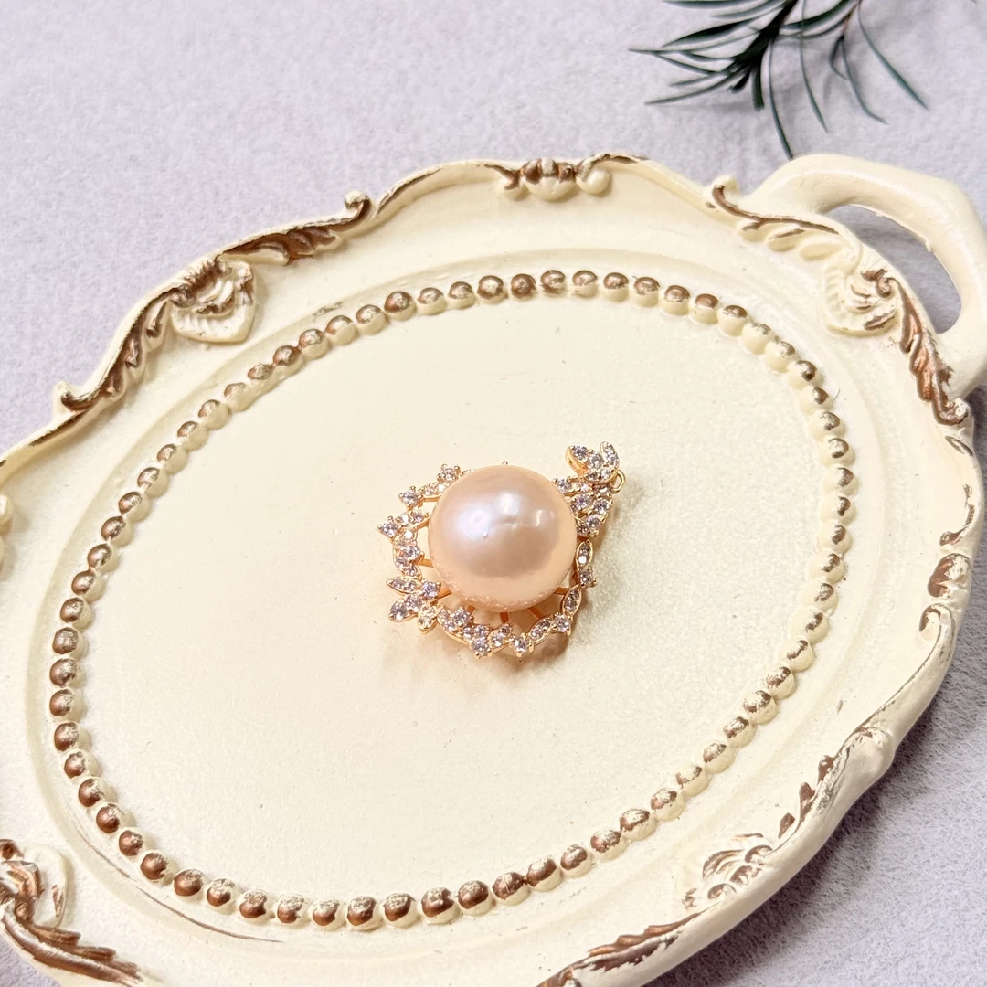 【六六中古】孤品优雅淡水珍珠s925吊坠ew3233珠子12.42