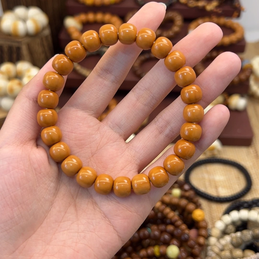 冰***…猴头核桃手串老型素圈