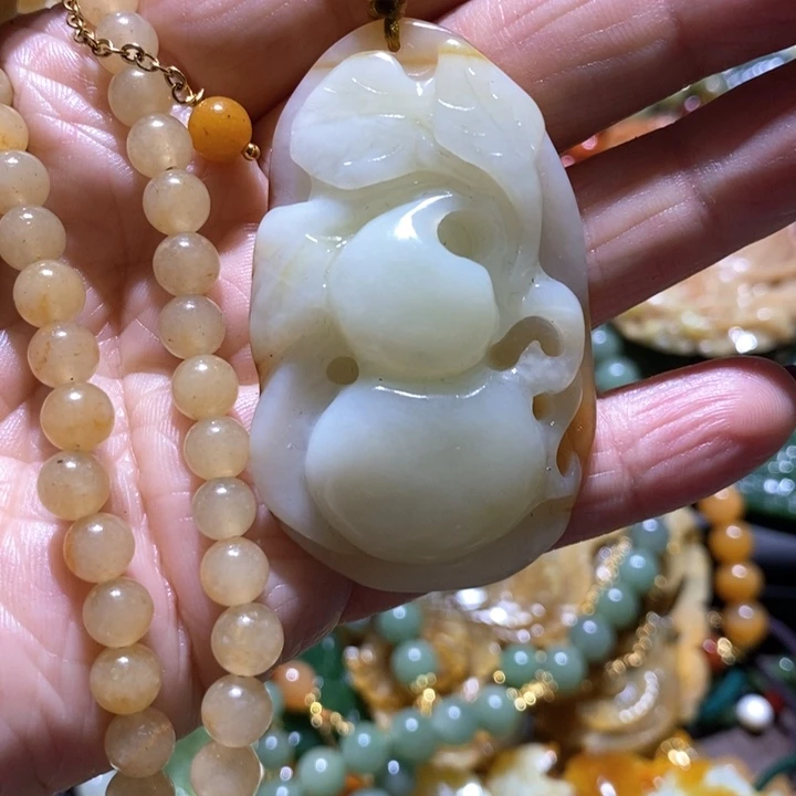 岫玉毛衣链未镶嵌