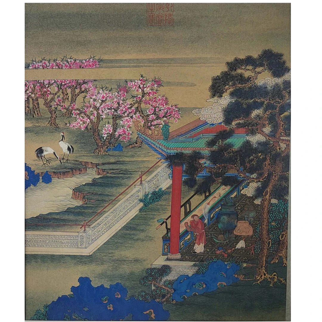 佚名《猴子》镜框H4-704     24X30cm