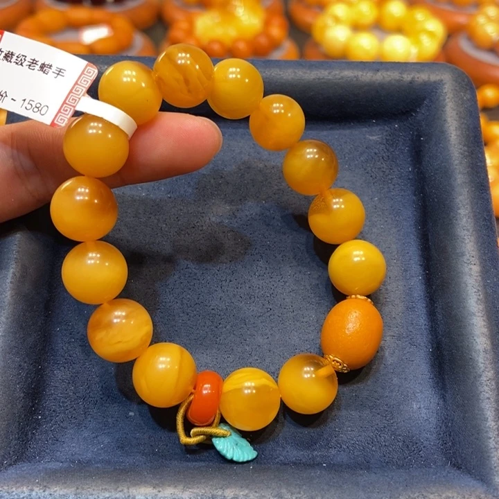 琥珀手链未镶嵌蜜蜡