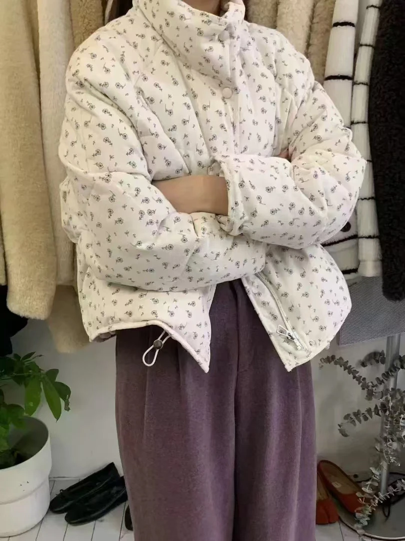 【050-100】精选2024秋冬新款时尚百搭韩版ins甜美棉袄冬季保暖厚