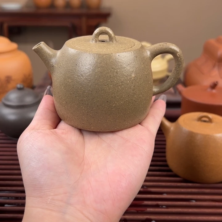 茶壶紫砂金黄段高温汉铎170cc