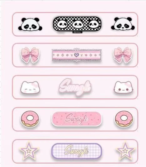 swagli可爱趣味防冻贴颜色随机