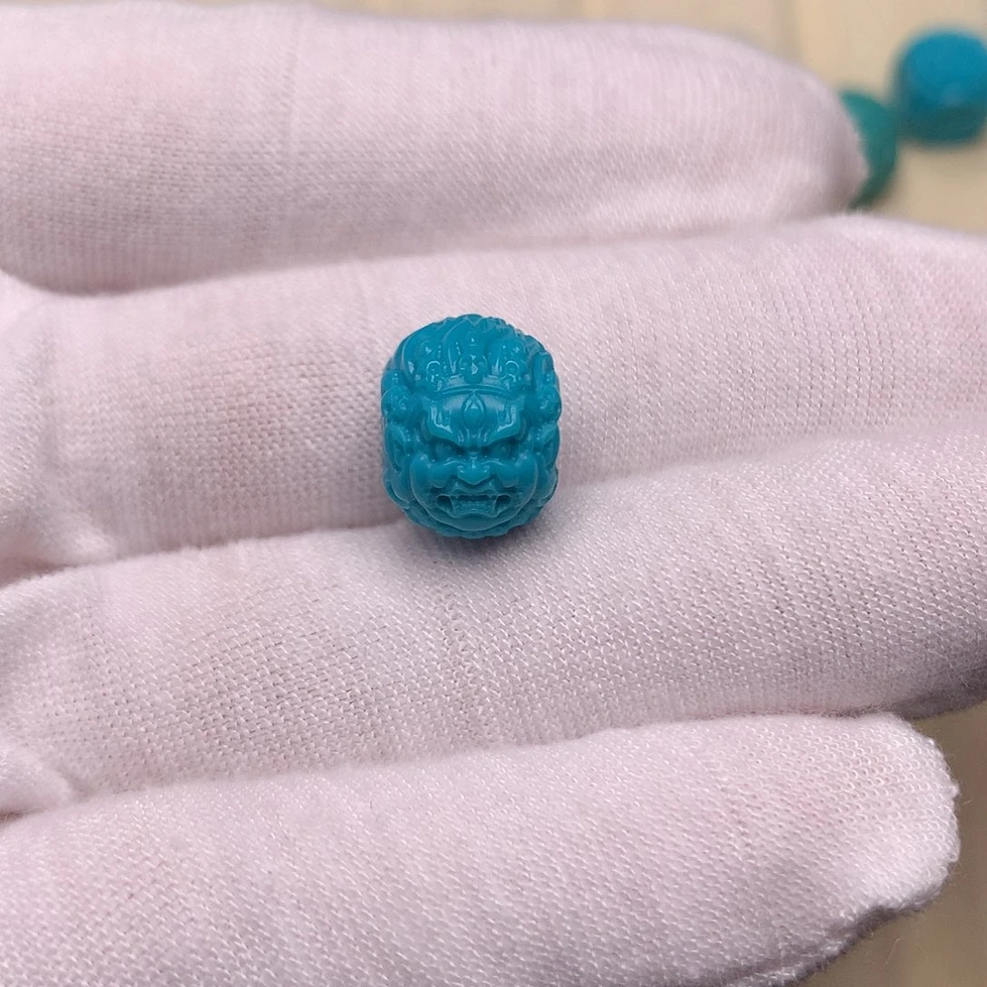 ****哥绿松石未镶嵌绿松石黑天12.6