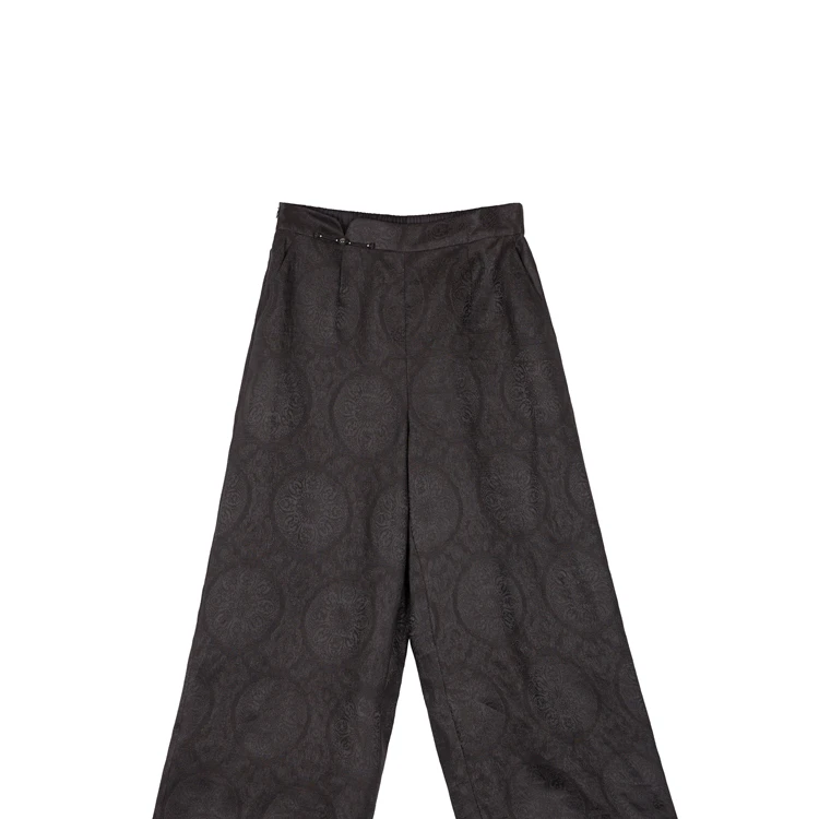 【八瓣莲纹】潘老师臻品六经绞罗香云纱阔腿裤CD2168097