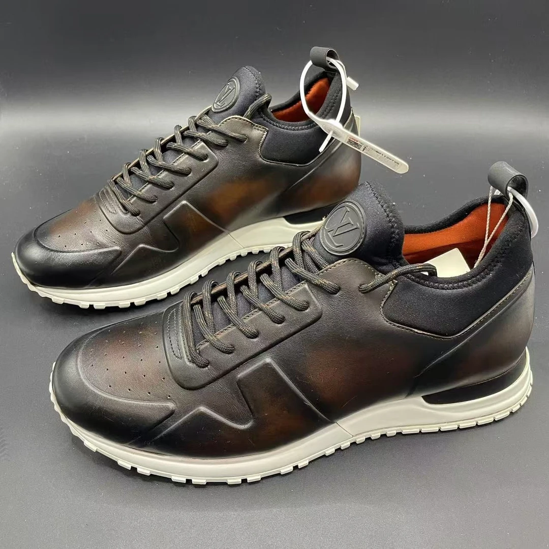 95新 LouisVuitton/路易威登 【聚星折扣】褐色运动鞋40.5码lo284s