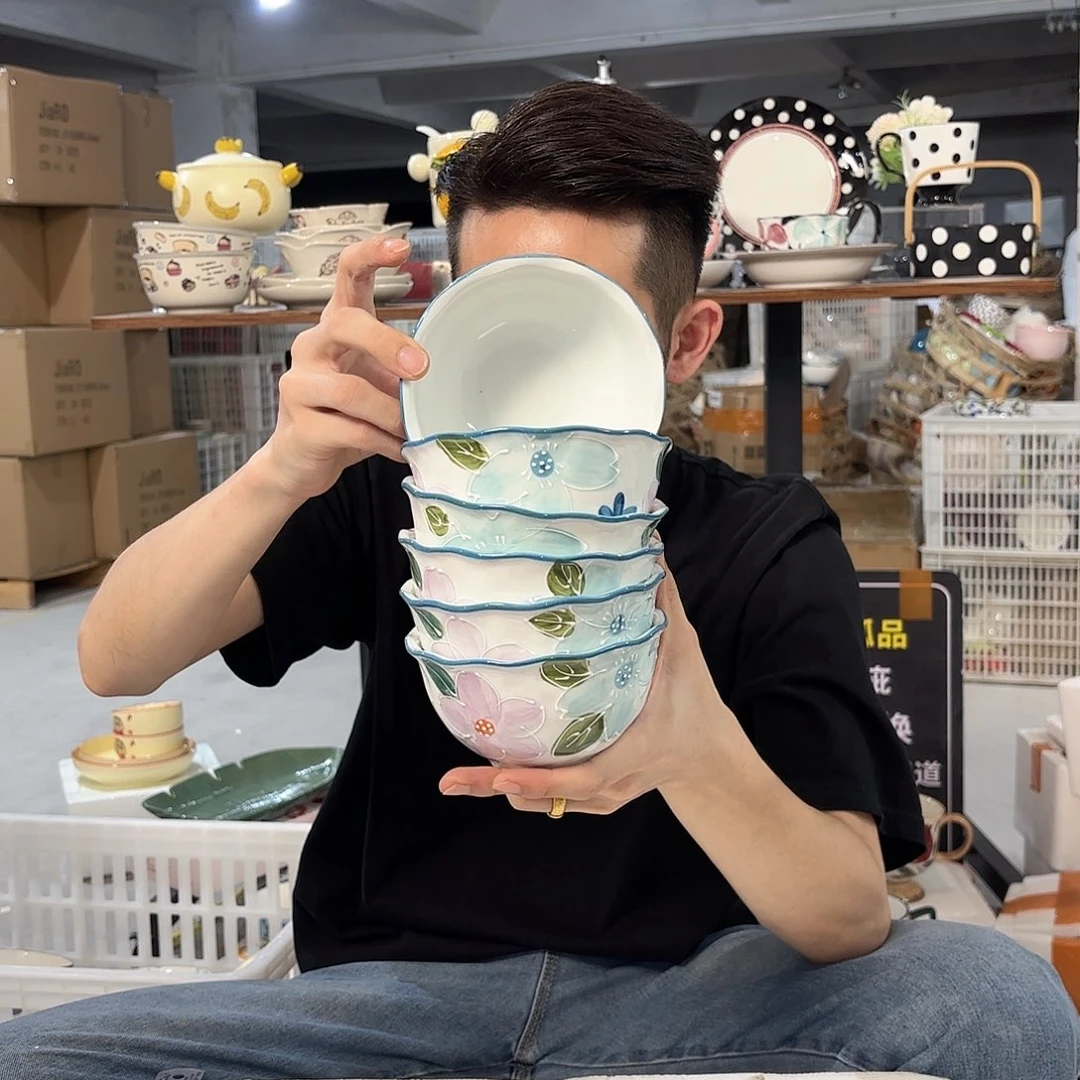 潮州微瑕陶瓷餐具5寸