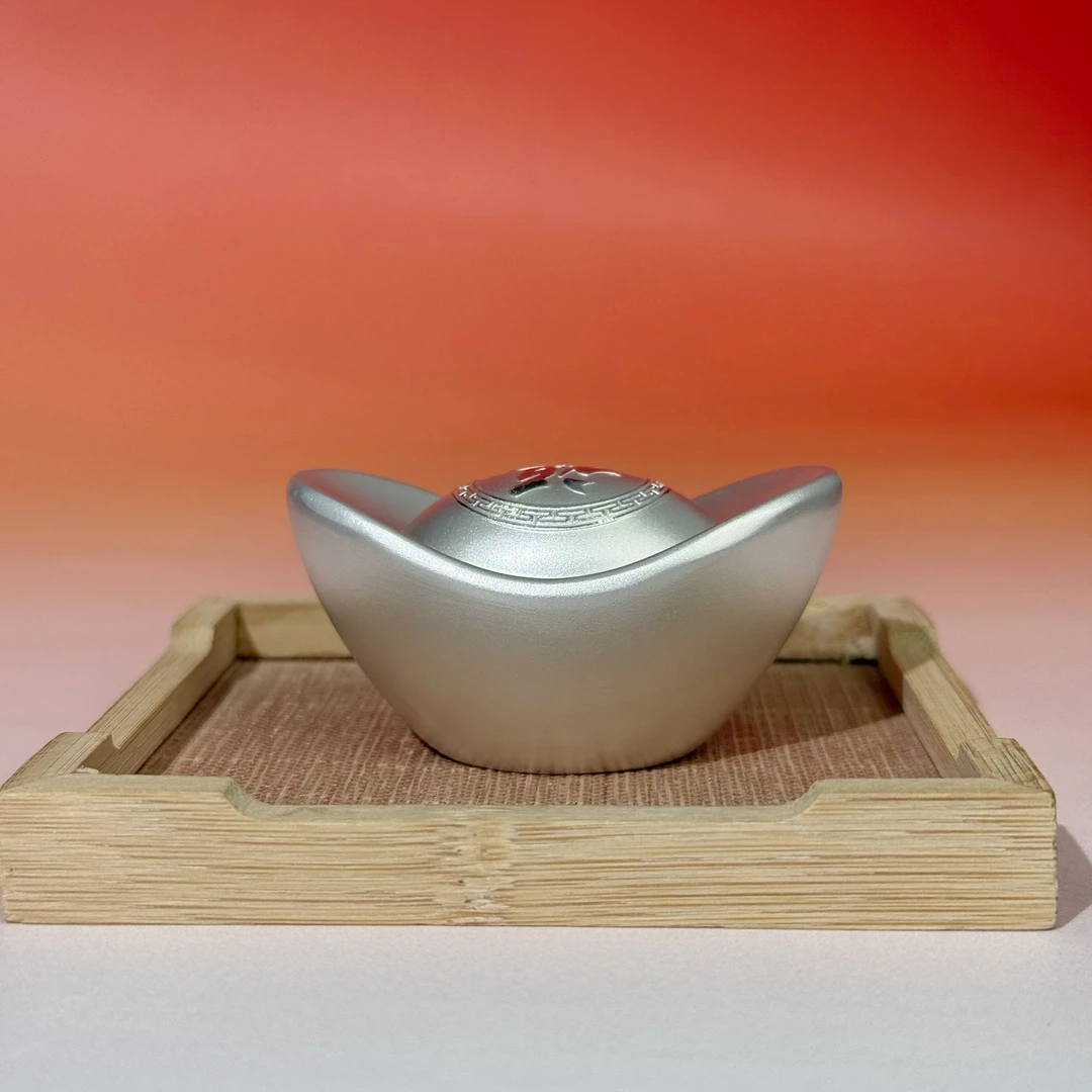 浮笙梦 足银银制品 足银999实心元宝500g银元宝