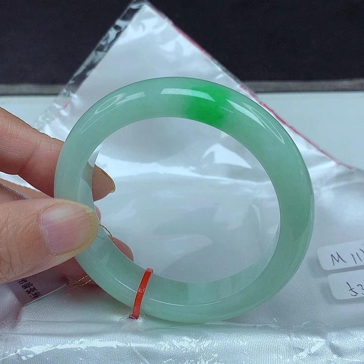 翡翠未镶嵌手镯53圈4788