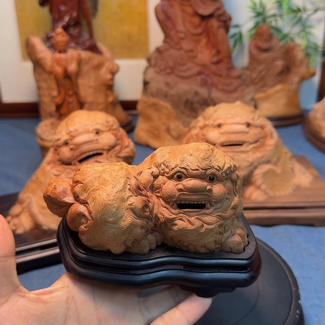 呼***义荔枝木荔枝木香炉纯手工雕刻