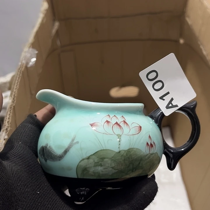 瓷片茶摆件工艺品摆件666