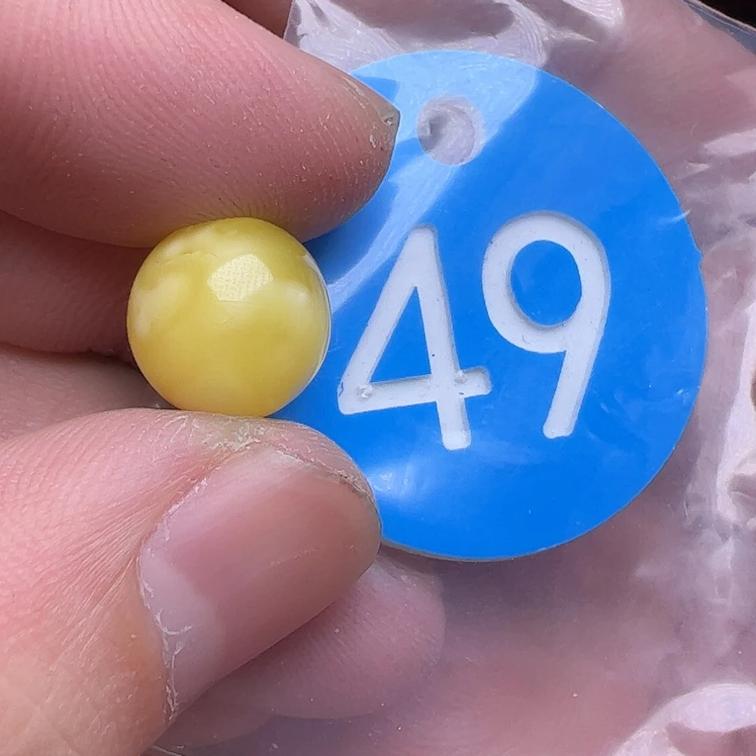 蜜蜡未镶嵌珠宝奇石12mm微花粉