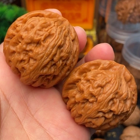文玩核桃吊坠红锦鲤43精修