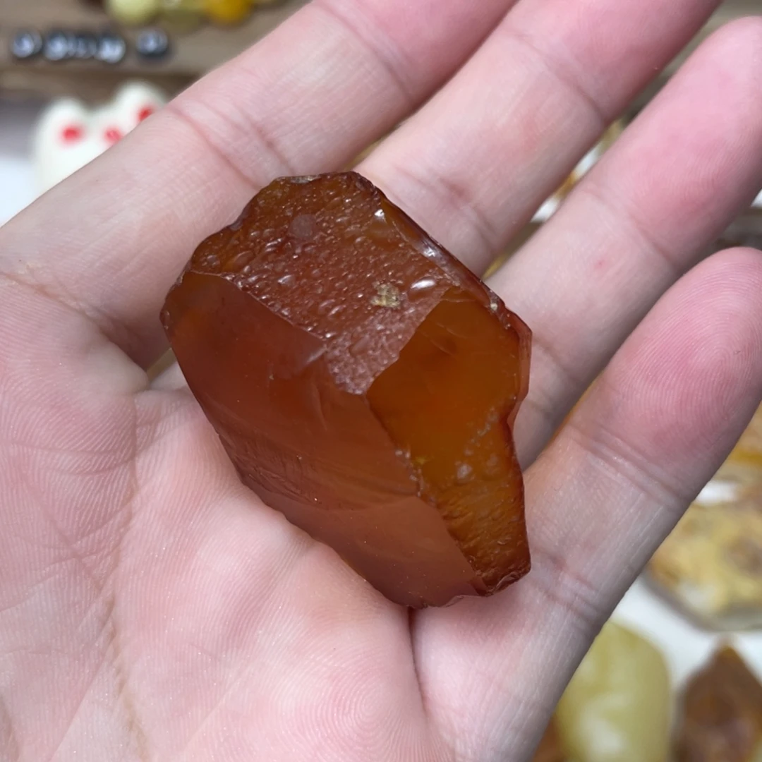 定制琥珀未镶嵌家***起原矿蜜蜡