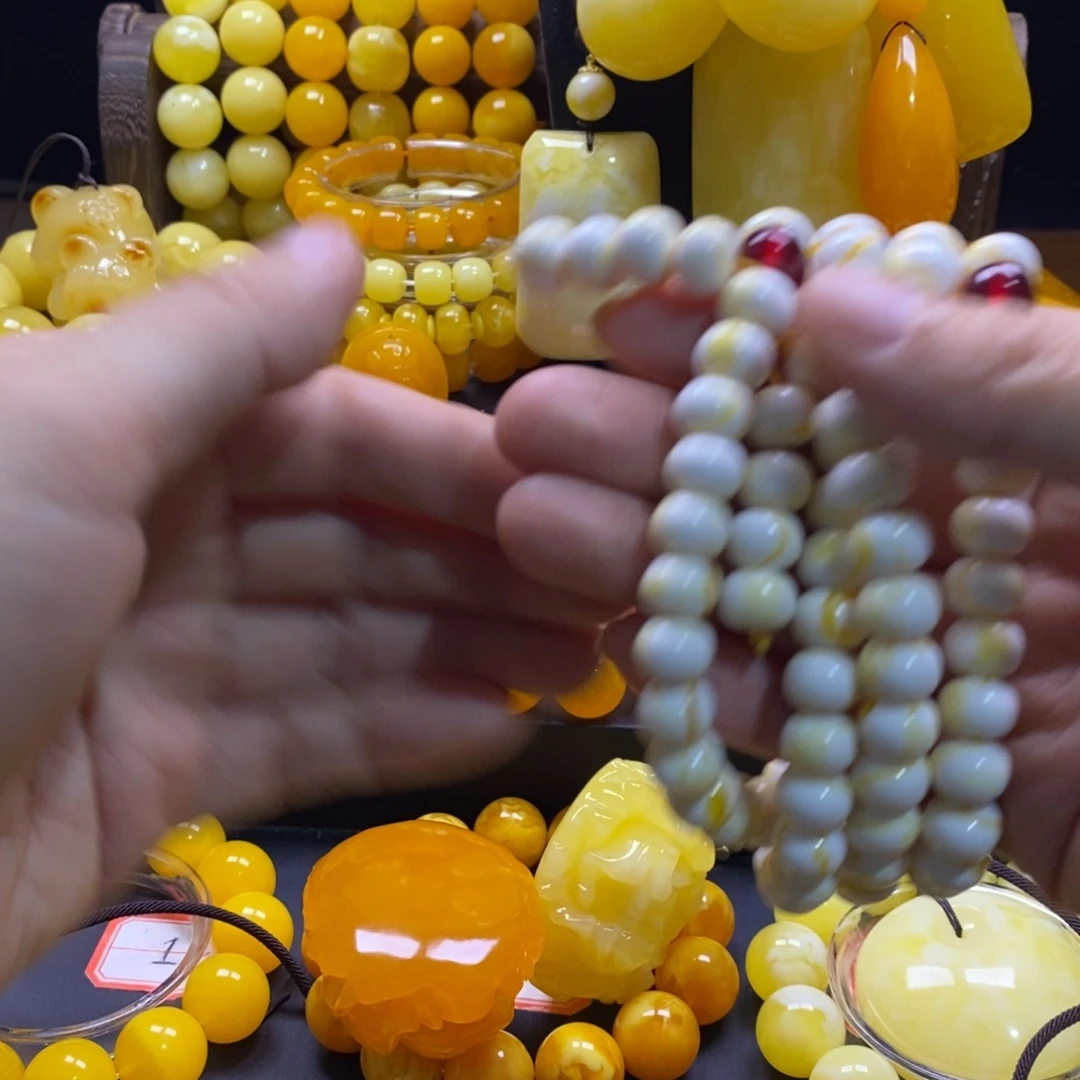 蜡***新非金属全品无暇108精品念珠