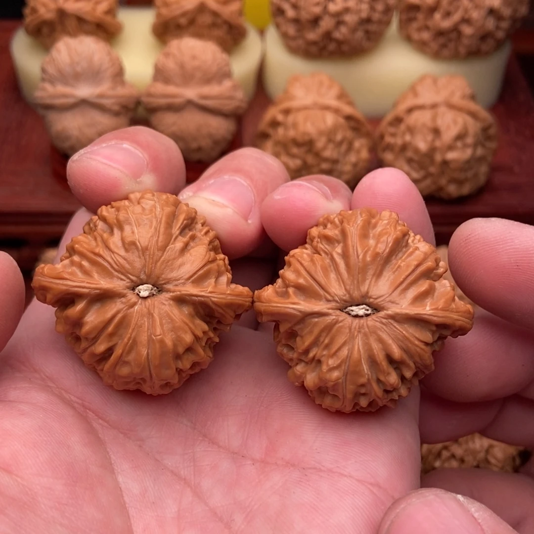 桃核把件空**迹野生磨盘39