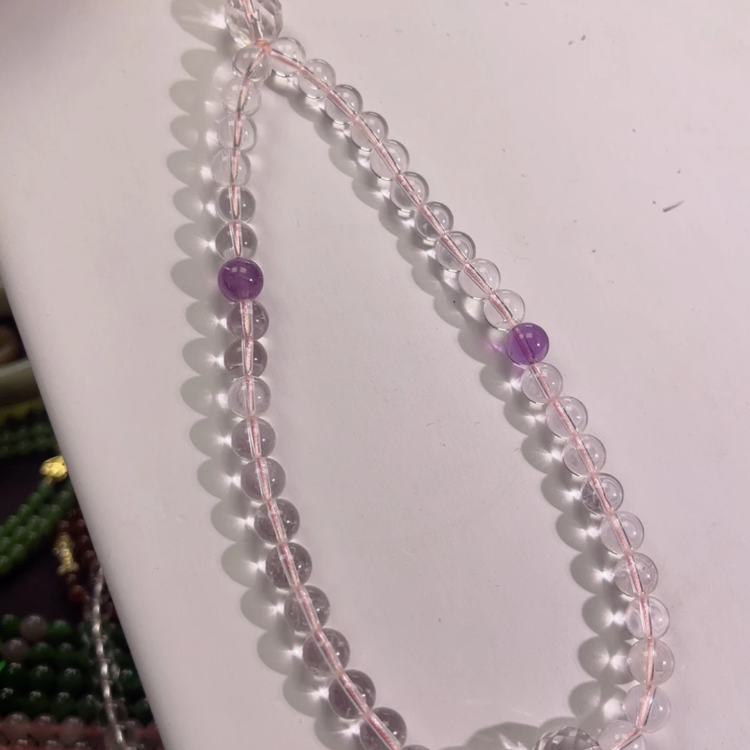 水晶手链未镶嵌水晶包包挂