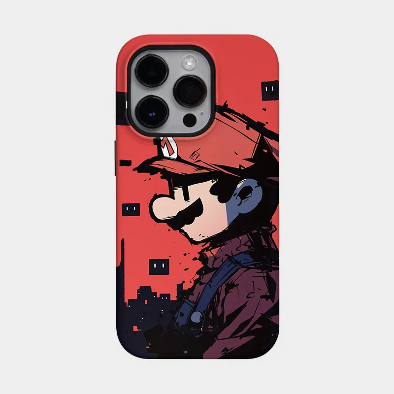 马里奥适用苹果15promax手机壳iphone16男14防摔11创意13全包12男