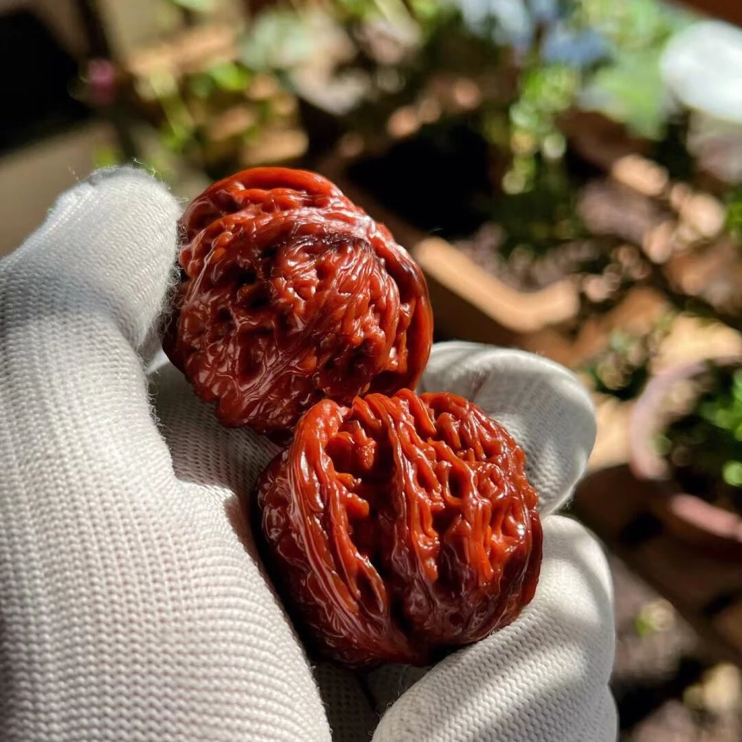磨盘文玩核桃一对