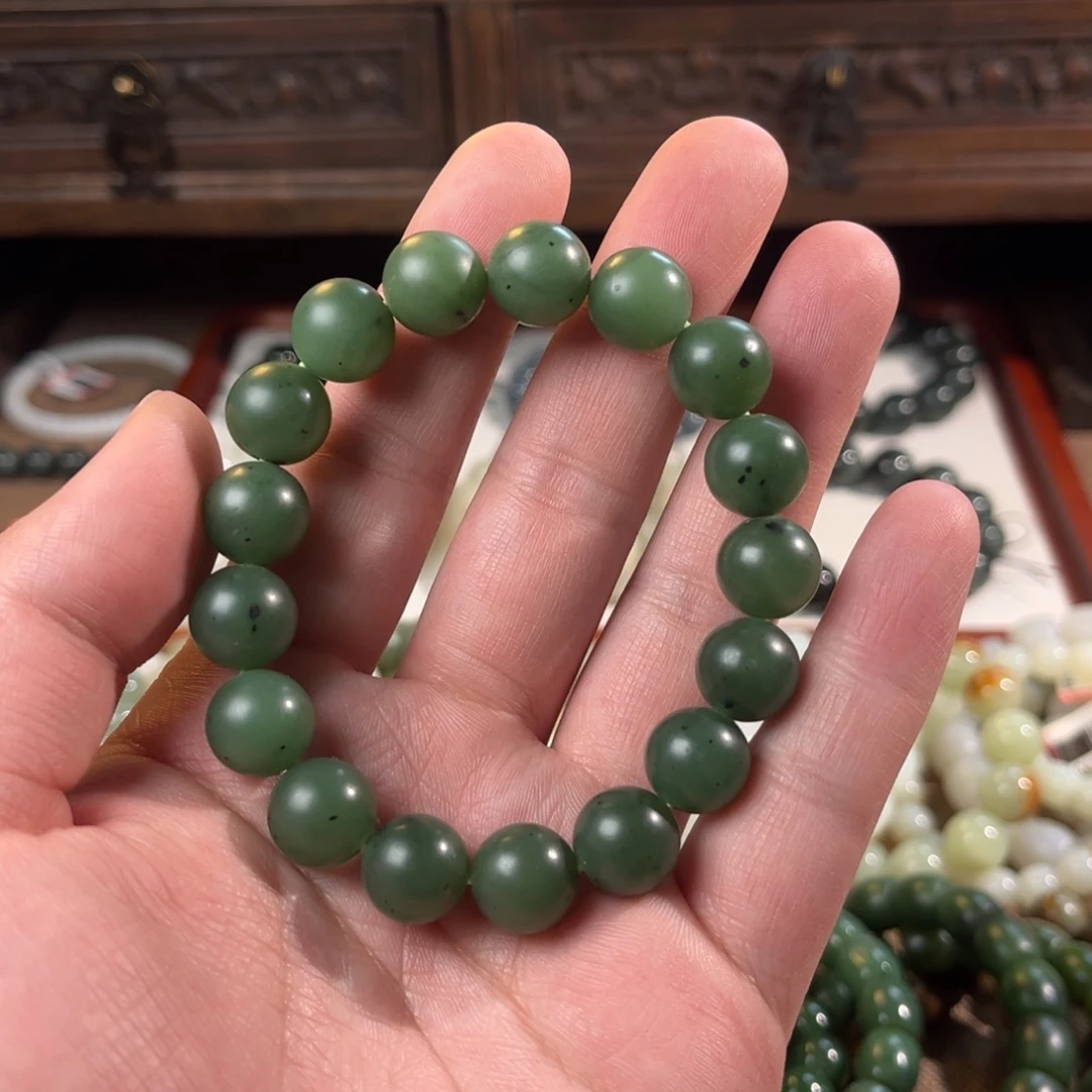 和田玉未镶嵌手链