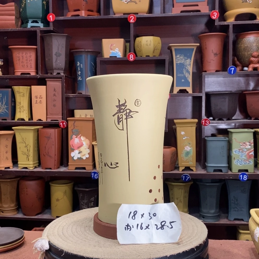紫砂艺术紫砂花盆